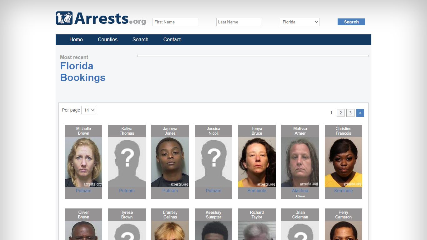 Search Florida Florida Jail Arrest Records